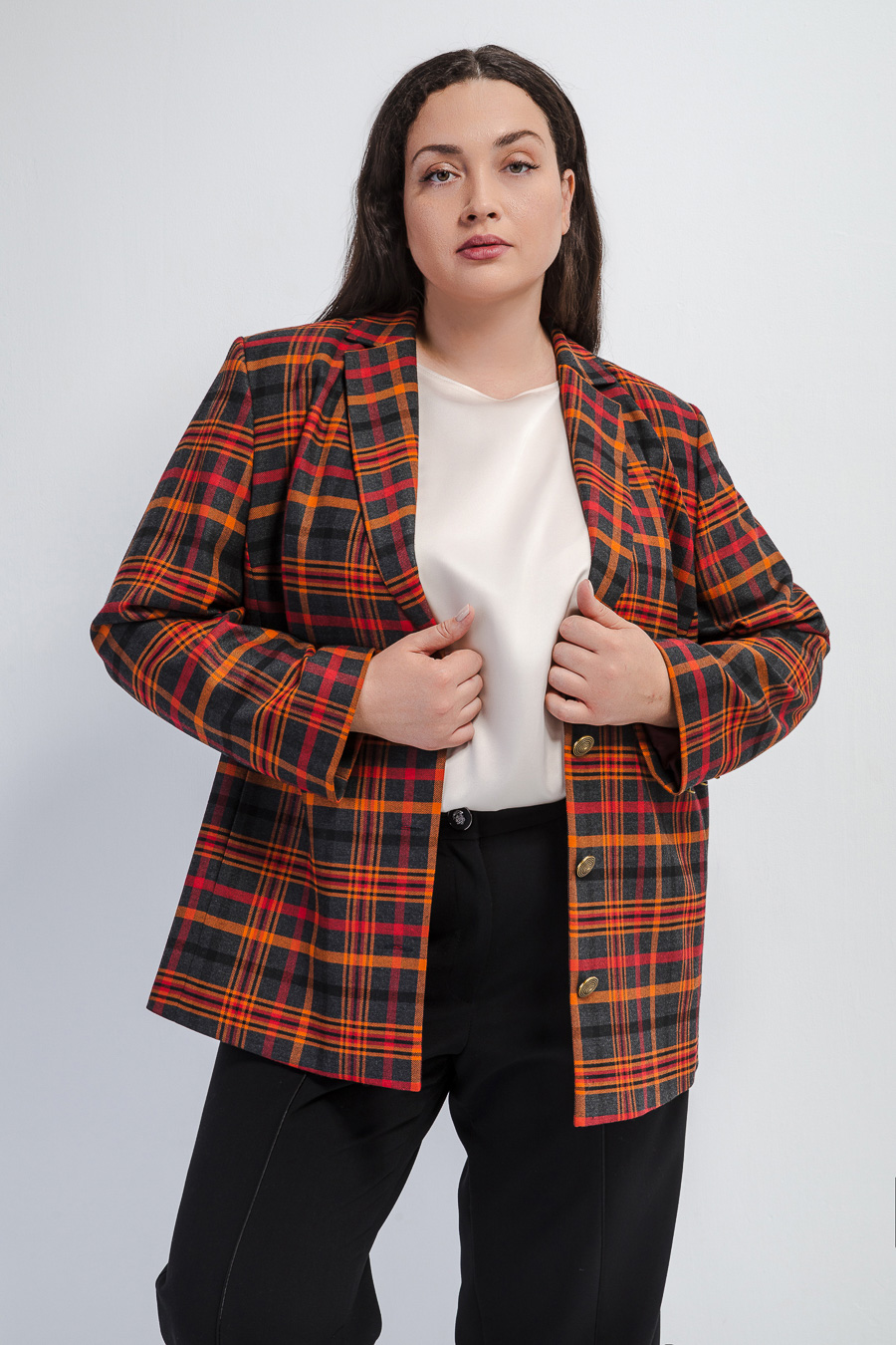 Жакет в клетку