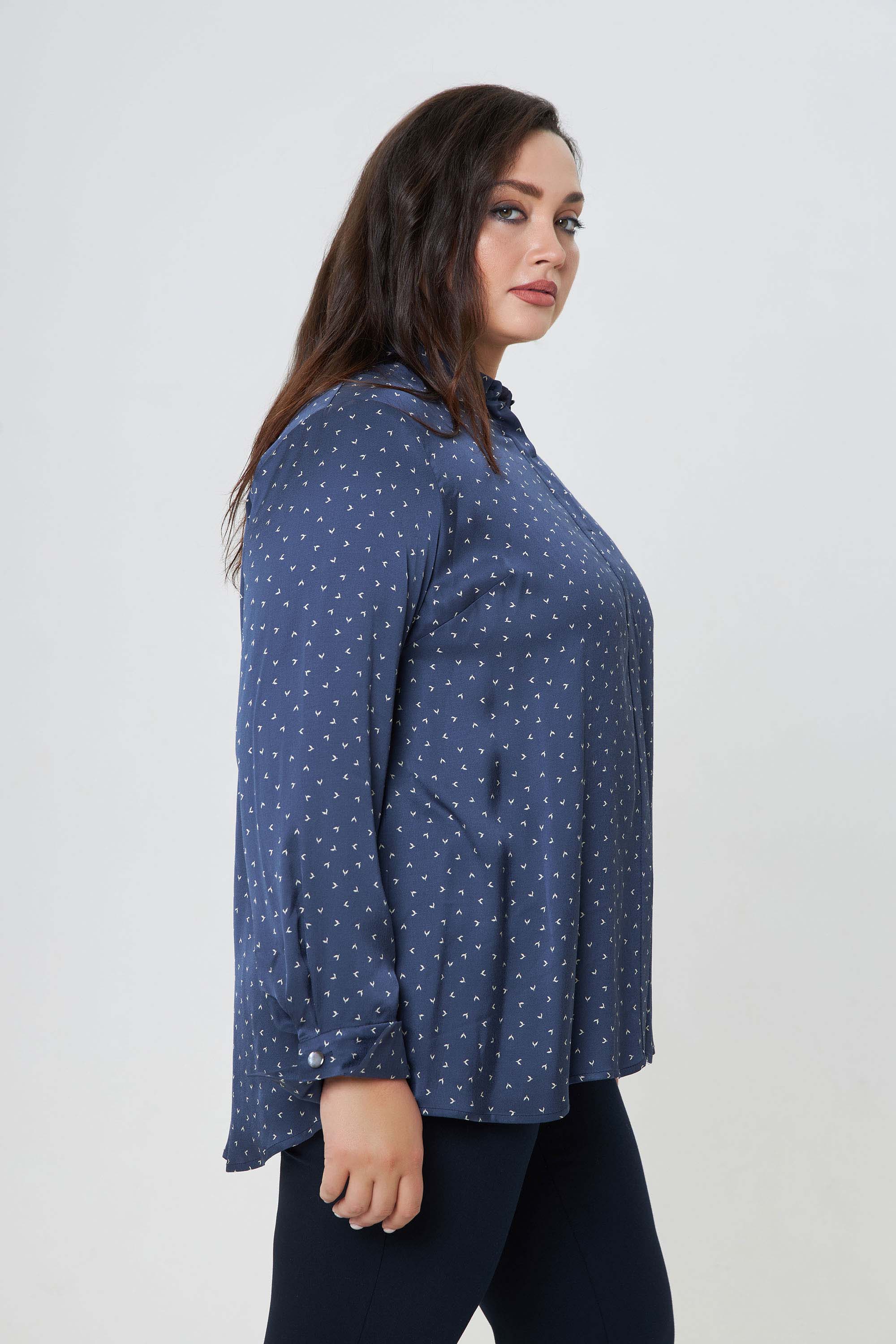 Прямая блуза из вискозы